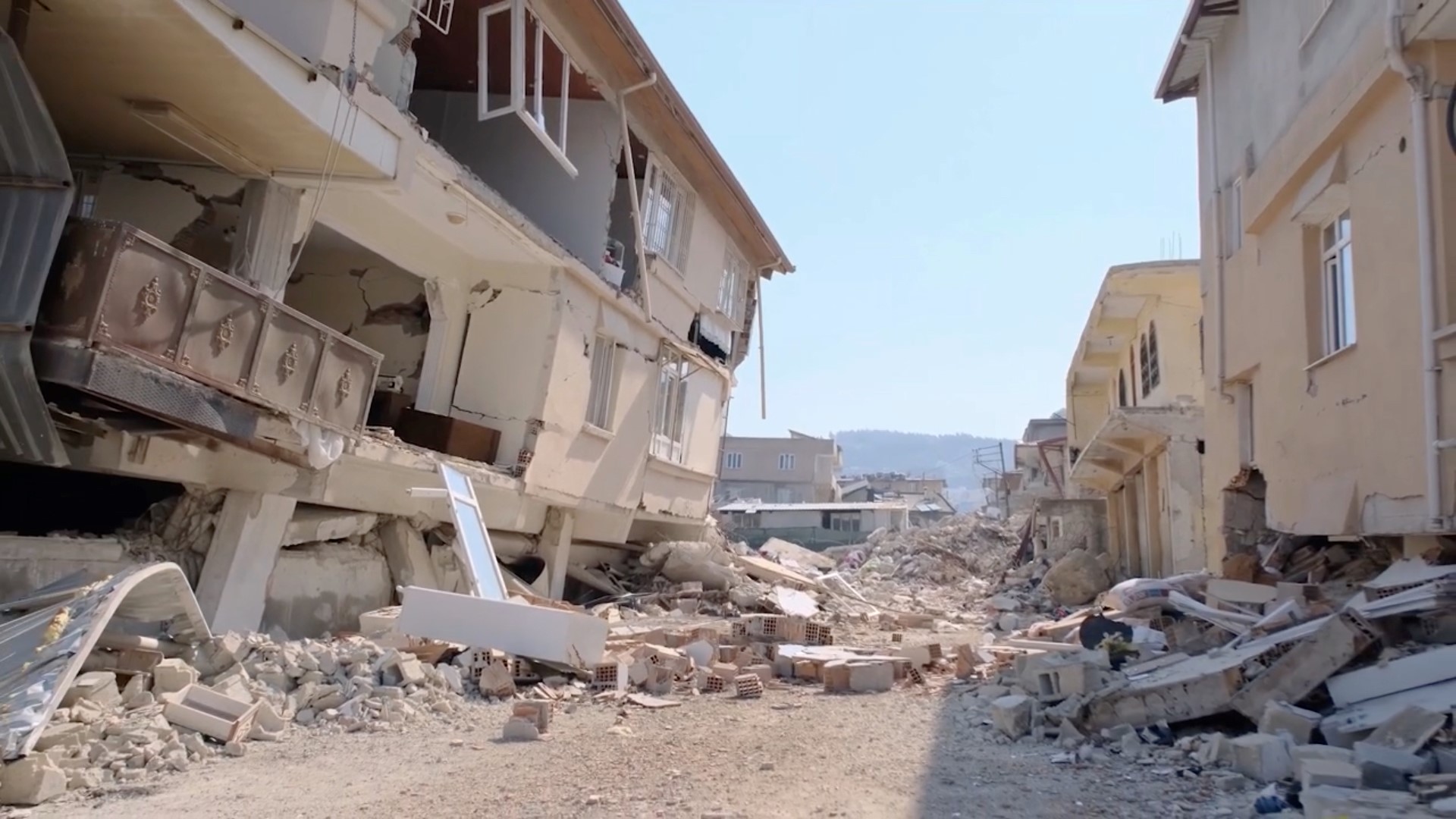 Le centre d'Antakya, en Turquie, dévasté par le tremblement de terre.