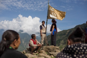 Le PAM hisse le drapeau de Faim Zéro dans un village himalayen, à la veille de l’adoption des objectifs mondiaux