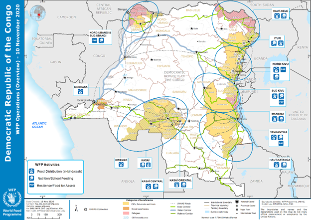 Sur la terre comme au ciel, le PAM surmonte les défis logistiques en RDC