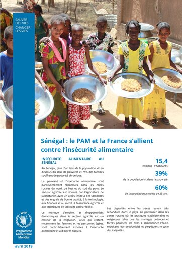 Sénégal : le PAM et la France s'allient contre l'insécurité alimentaire 