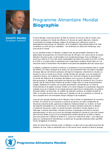 Biographie David Beasley