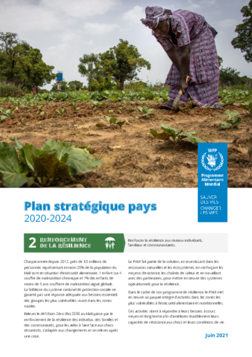 Mali : Plan stratégique pays 2020-2024 (Pillier 2) 