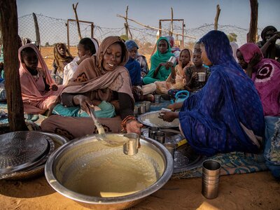 L'heure du petit-déjeuner à l'école de Kiffa, 2022.