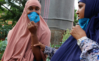 Habiba comforts Fardosa Bagoi