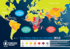 Carte de la faim dans le monde 2012