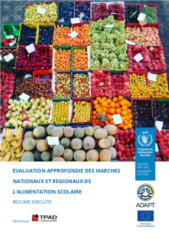 Evaluation approfondie des marchés nationaux et régionaux de l’alimentation scolaire en Tunisie - Résumé exécutif