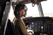 Pilot Christine Brown in the cockpit. WFP/Burkina Faso 