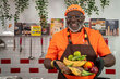Photo : PAM/Evelyn Fey.  Le chef Christian Abegan devient le Chef défenseur de bonne volonté de la sécurité alimentaire, de la nutrition et des systèmes alimentaires durables du PAM.