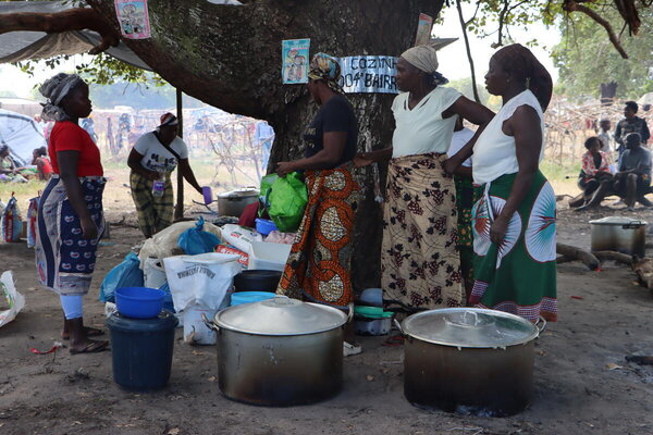 Photo : PAM/Ana Mato Hombre. Ce centre d'hébergement se trouve à Chiaquelane, dans le district de Chokwe, province de Gaza.
