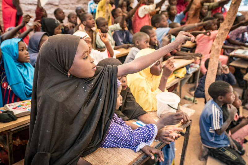 School classroom in Niger
