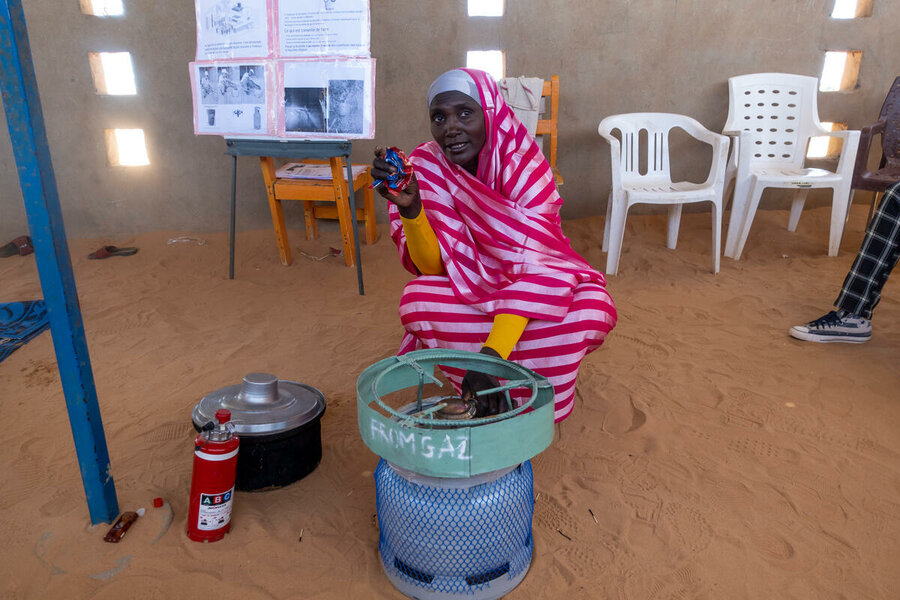 Fatime Ahmat in Chad's Touloum refugee camp. Photo: WFP/Irshad Khan
