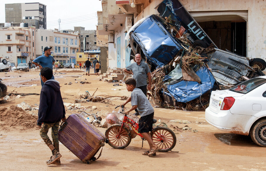 Derna bore brunt of the extreme weather tragedy which has claimed more than 5,000 lives. Photo: AFP
