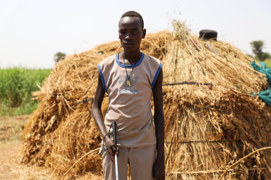 WFP works with authorities in Ethiopia, whose school meals programme reaches kids like Daniel Gurko, a blind student from the southern village of Deherle. Photo: WFP/Michael Tewelde
