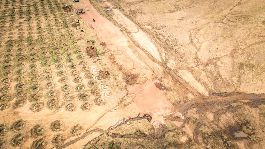 Half moons green the land around Mongo village, Chad. Photo: WFP/Evelyn Fey