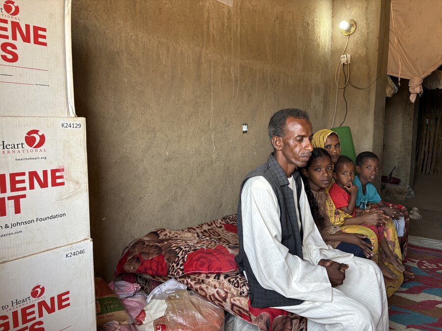 Abu Sufian and his family count among millions of Sudanese uprooted by the war in their homeland - which is entering its third year. WFP/Leni Kinzli