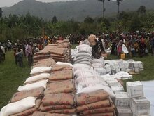 Distribution d’urgence du PAM pour 12 000 ménages déplacés au Nord-Kivu