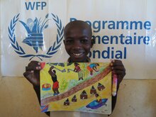 Un écolier congolais gagne le concours international de dessin du PAM